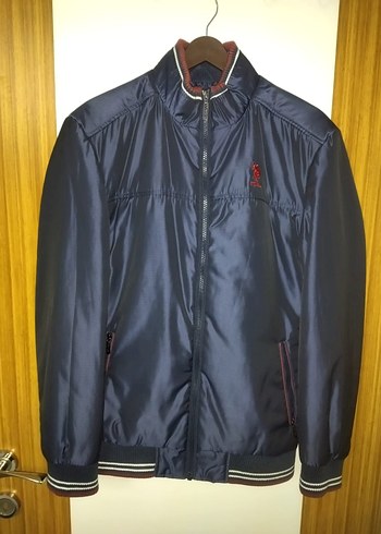 Erkek Lacivert Fermuarlı mont - Görsel 8