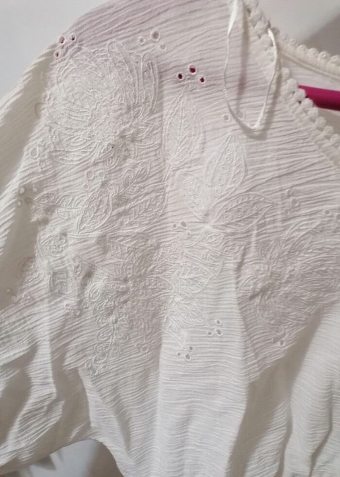 Beyaz bluz  - Görsel 4