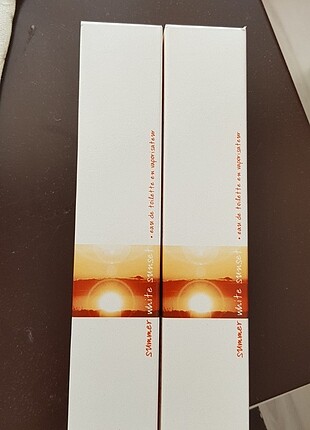 Summer white sunset 