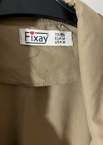 Bej Kemerli Uzun Kadın Trençkot - Görsel 2