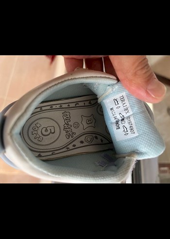 Gri Beyaz Erkek Bebek İlk Adım Ayakkabısı - Görsel 3