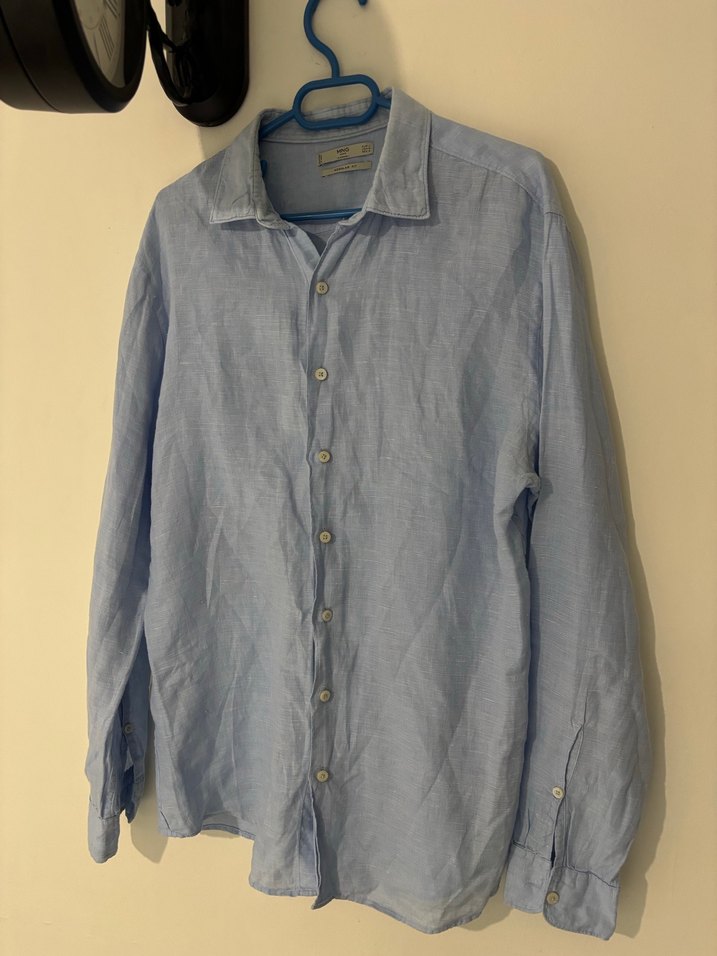 Mango Erkek Açık Mavi Gömlek - Görsel 4