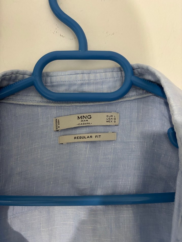 Mango Erkek Açık Mavi Gömlek - Görsel 3