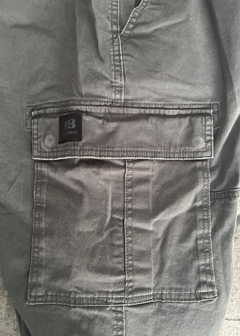 Pull&Bear Gri Kargo Pantolon - Görsel 3