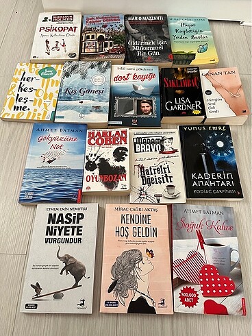 16 ADET KİTAP