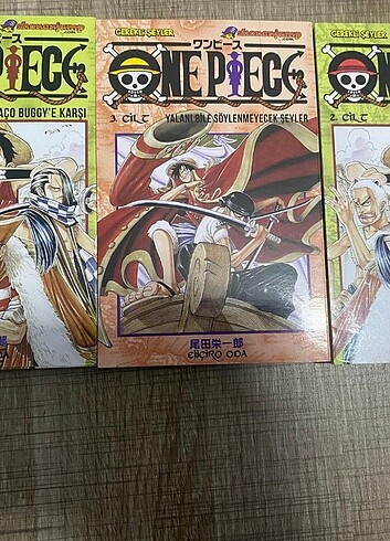 One piece 2tane 2.cilt 1 tane 3cilt manga sıfır