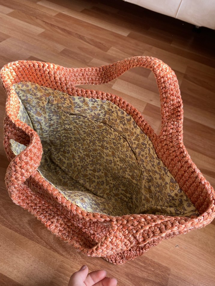 Bohem Örgü Kadın Çanta Kahverengi - Görsel 3