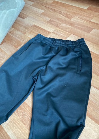 Erkek Mavi Parlak Rahat Eşofman Altı - Görsel 2