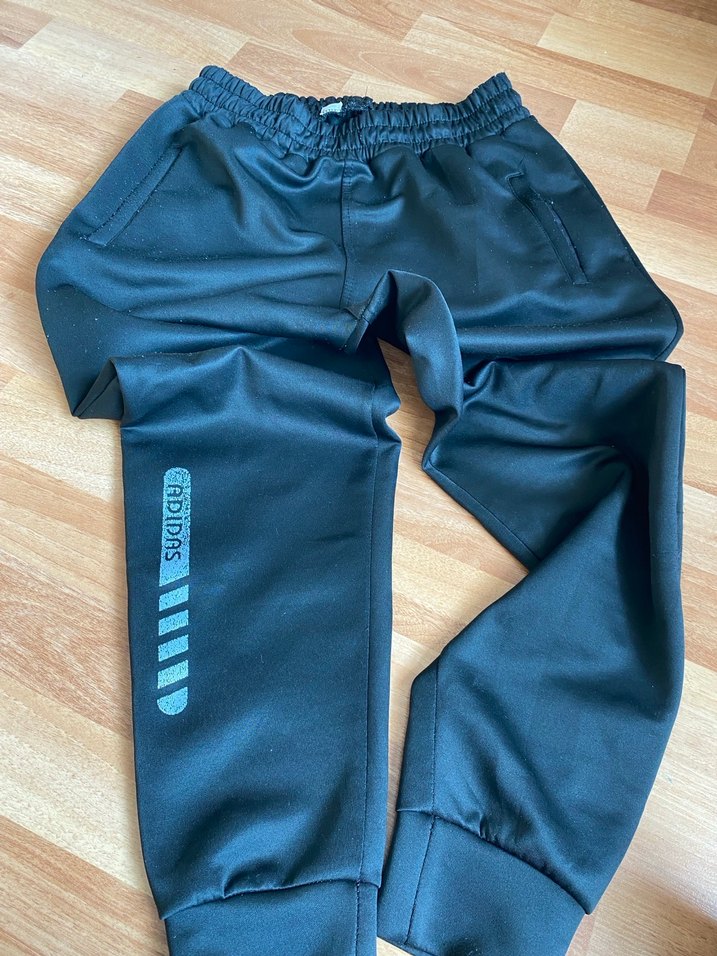 Erkek Mavi Parlak Rahat Eşofman Altı - Görsel 3