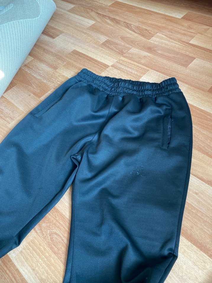 Erkek Mavi Parlak Rahat Eşofman Altı - Görsel 2