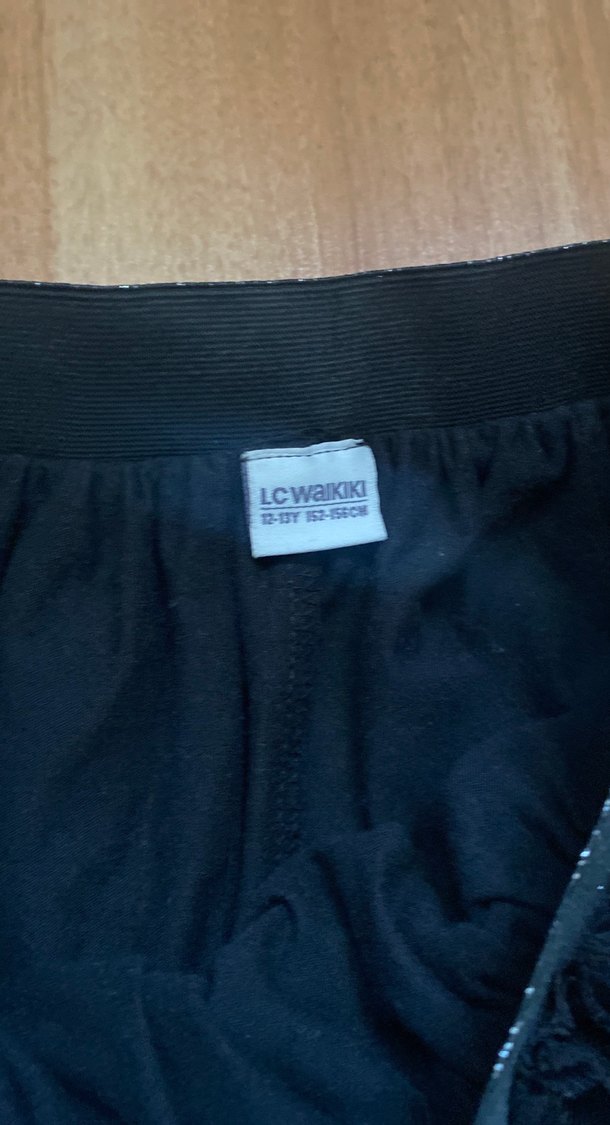 Kız Çocuk Siyah Parlak Gotik Etek - Görsel 4