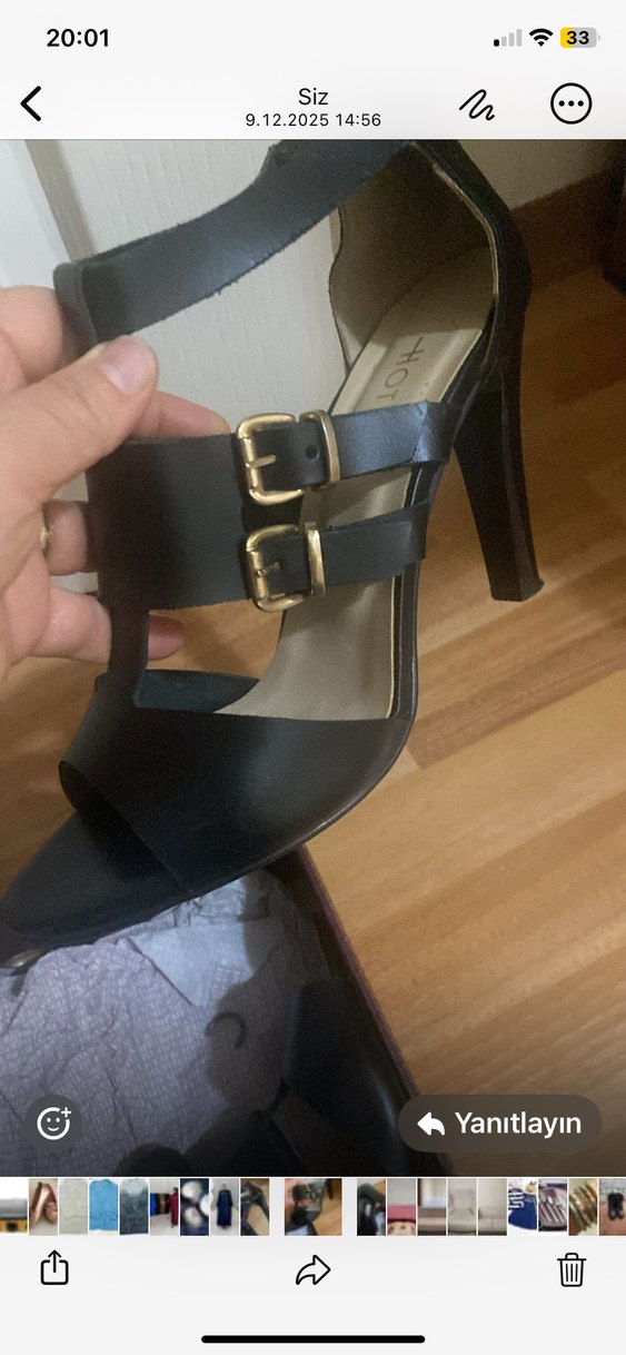 Tokalı Siyah Kadın Stiletto - Görsel 2