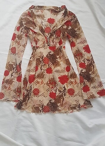 Vintage Tül Üst