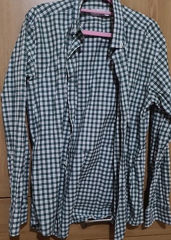 Erkek Mavi Kareli ve yesil kareli Uzun Kollu Gömlek - Görsel 3