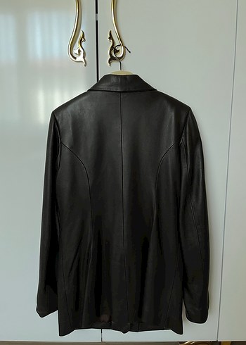 m Beden kahverengi Renk Deri ceket blazer