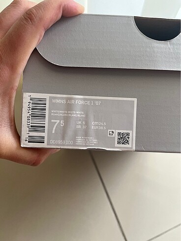 38,5 Beden beyaz Renk Nike Air Force