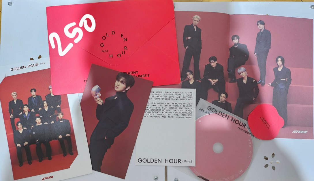 Ateez Golden Hour Part.2 Davetiye + CD - Görsel 3