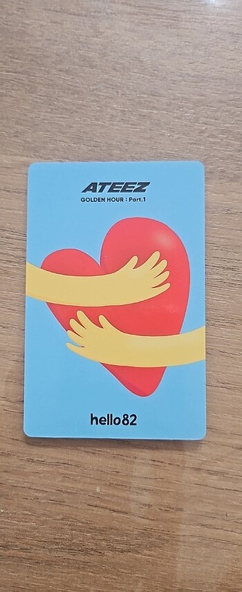 Ateez yeosang golden hour part. 1 hello82 hug photocard pc  - Görsel 2