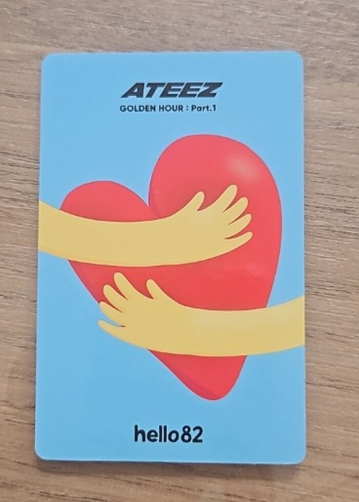 Ateez yeosang golden hour part. 1 hello82 hug photocard pc  - Görsel 2
