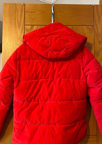 Kırmızı Fermuarlı Kadın Kışlık Ceket - Görsel 4