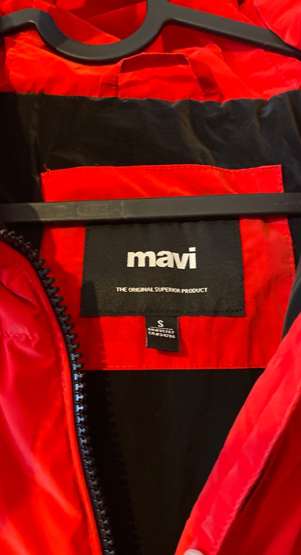 Kırmızı Fermuarlı Kadın Kışlık Ceket - Görsel 2