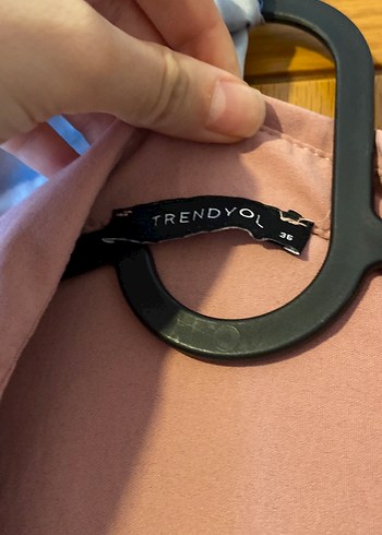 Düğmeli Gül Kurusu Kadın Gömlek - Görsel 2