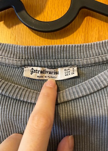 Gri Uzun Kollu Kadın Bluz - Görsel 2