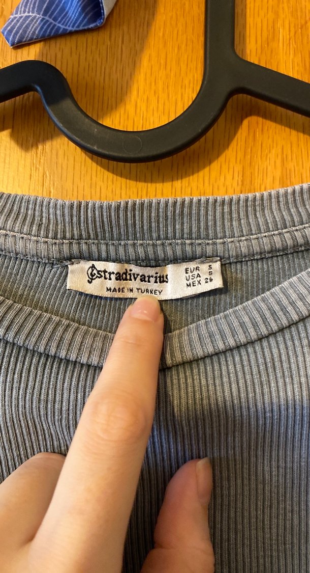 Gri Uzun Kollu Kadın Bluz - Görsel 2