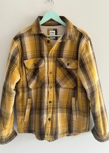 Düğmeli Kahverengi Oversize Erkek Gömlek - Görsel 2