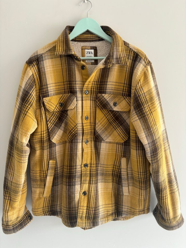 Düğmeli Kahverengi Oversize Erkek Gömlek - Görsel 2