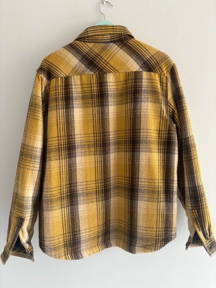 Düğmeli Kahverengi Oversize Erkek Gömlek - Görsel 5