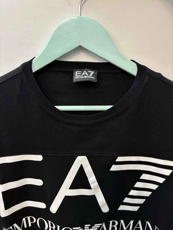 Emporio Armani Siyah Erkek Tişört - Görsel 3