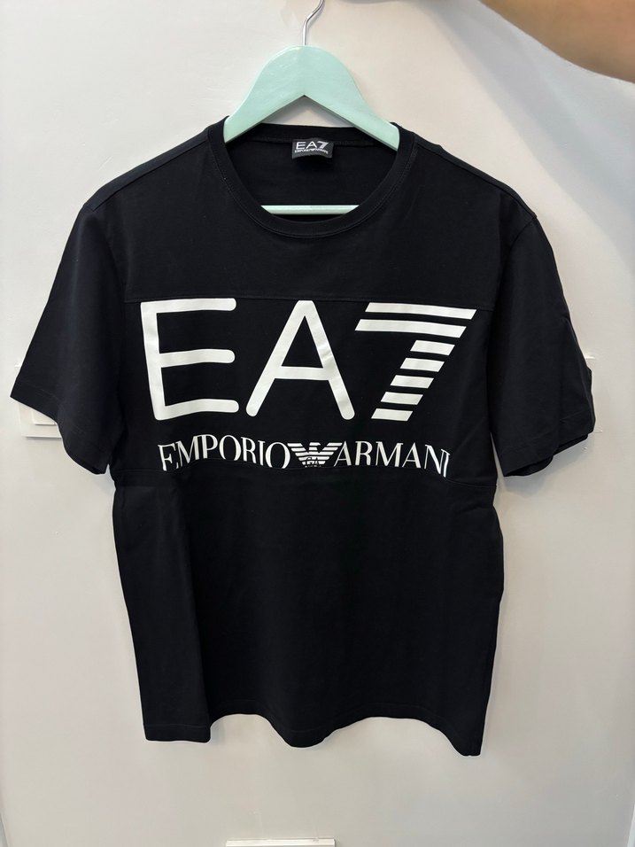Emporio Armani Siyah Erkek Tişört - Görsel 2