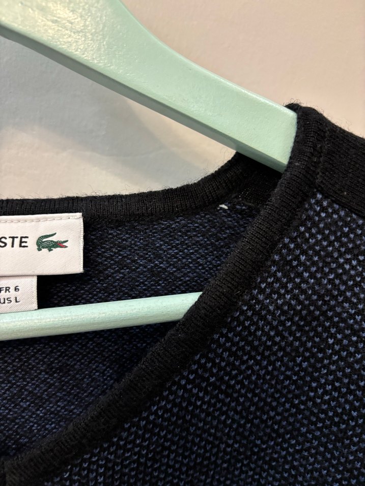 Gri Erkek V Yakalı Örgü Yün Kazak - Görsel 3