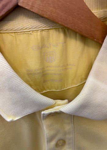 Erkek Sarı Pamuklu Kısa Kollu Polo Tişört - Görsel 3