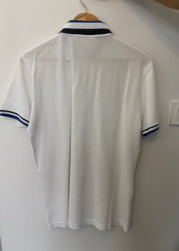 Erkek Beyaz Kısa Kollu Polo Yaka Tişört - Görsel 6