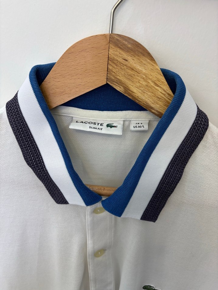 Erkek Beyaz Kısa Kollu Polo Yaka Tişört - Görsel 4