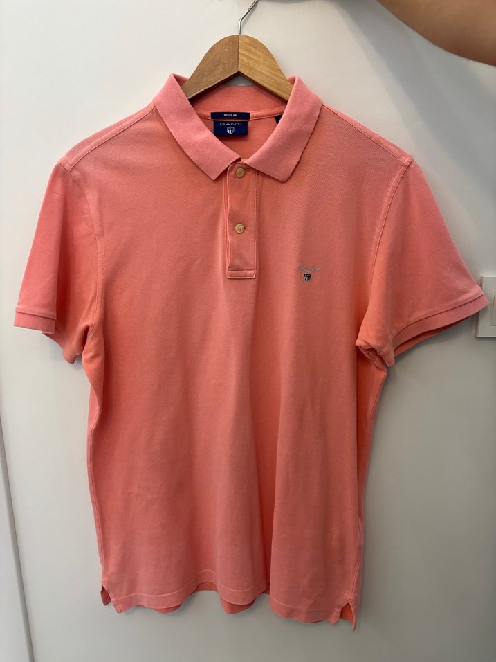 Erkek Pembe Polo Tişört Kısa Kollu - Görsel 3