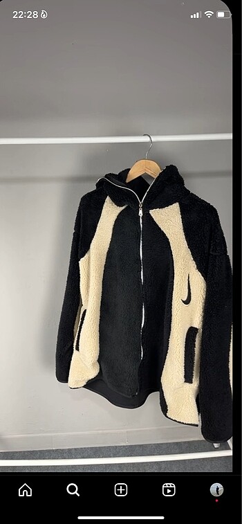 l Beden Nike Peluş Balaclava Ceket