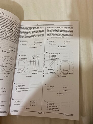 Beden Dilko All Question Types Hazirlik Kitabi