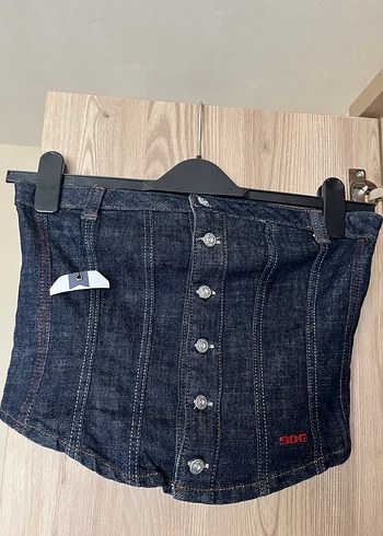 Düğmeli Bdg Denim Crop