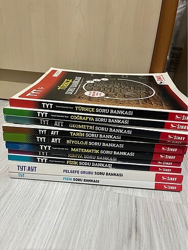 TYT AYT KİTAP TOPLAM 180 TL