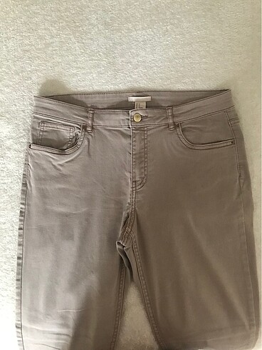 H&M Normal Bel Taş Rengi Pantolon
