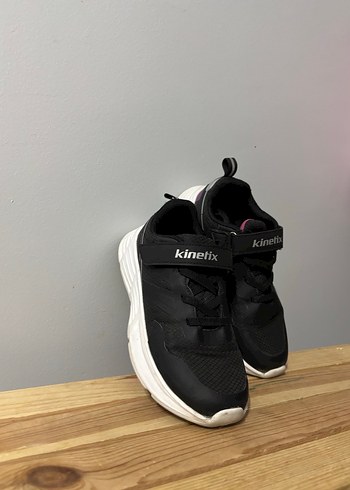 Siyah Kadın Spor Ayakkabı Velcro Detaylı - Görsel 2