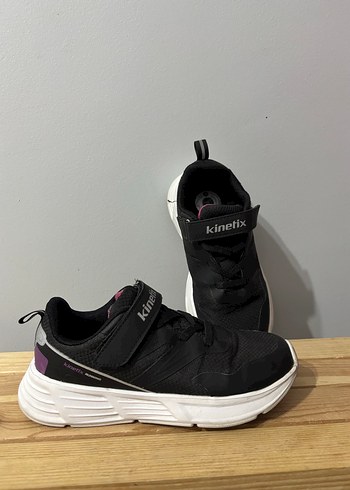 Siyah Kadın Spor Ayakkabı Velcro Detaylı - Görsel 3