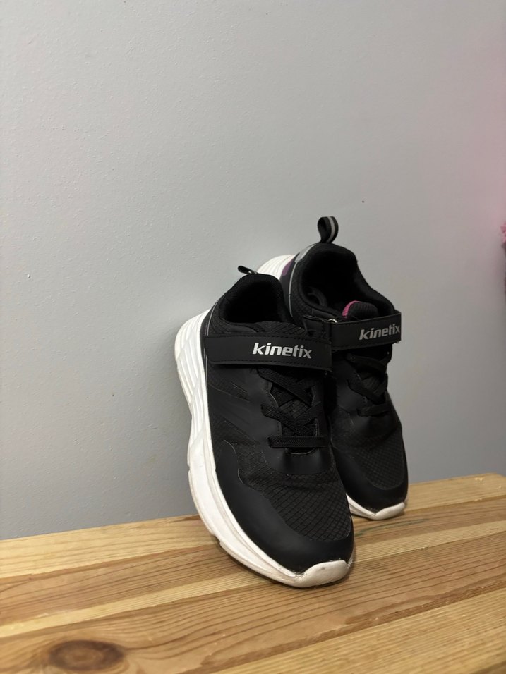 Siyah Kadın Spor Ayakkabı Velcro Detaylı - Görsel 2