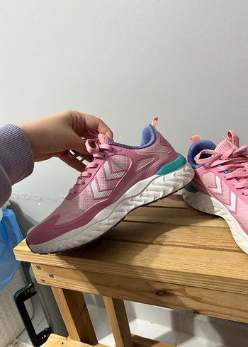 Pembe Bağcıklı Platform Spor Ayakkabı hummel 37 numara - Görsel 2