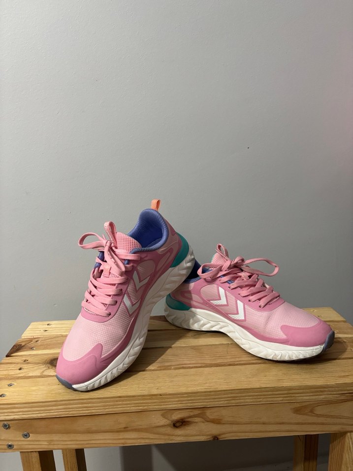 Pembe Bağcıklı Platform Spor Ayakkabı hummel 37 numara - Görsel 3