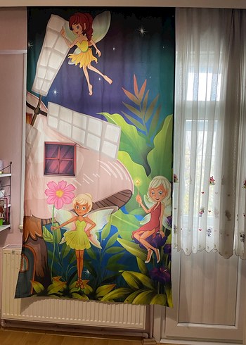 Renkli Pop Kültür Baskılı Perde - Görsel 2