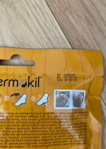 Dermokil Peeling Etkili Ayak Maskesi - Görsel 2